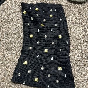Betsy Johnson infinity scarf with embellishments